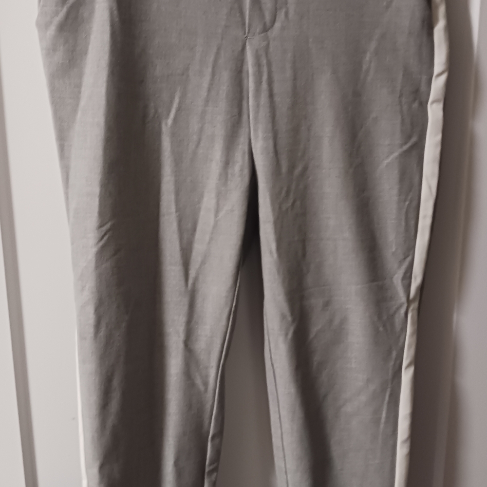 Zara Gray and White Chinos Relaxed Fit